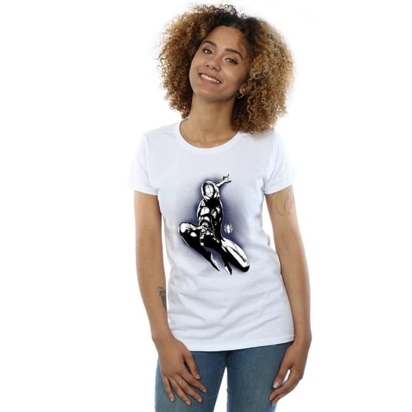 Marvel Womens/Ladies Spider-Man Jump Spray Cotton T-Shirt