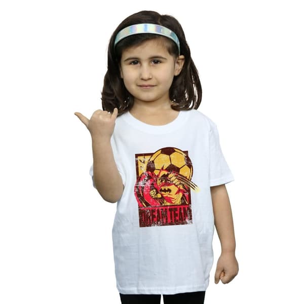 DC Comics Girls Batman Football Dream Team Cotton T-Shirt