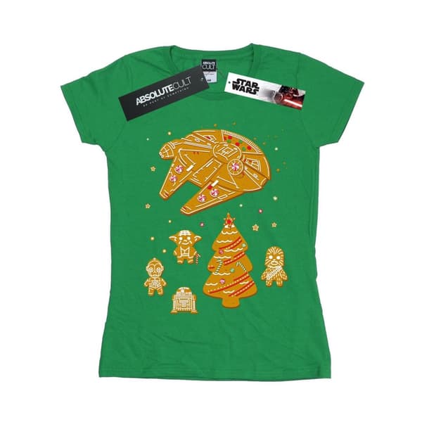 Star Wars T-shirt i bomull för kvinnor/damer - Gingerbread Rebels