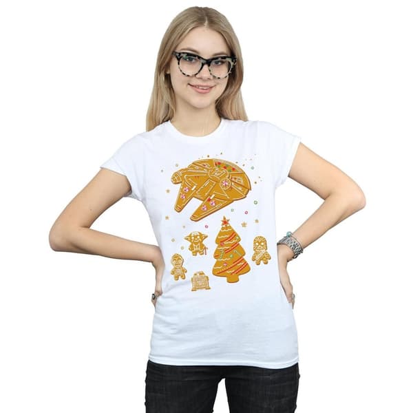 Star Wars T-shirt i bomull för kvinnor/damer - Gingerbread Rebels