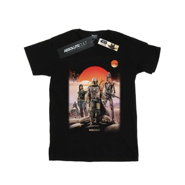 Star Wars Womens/Ladies The Mandalorian Warriors Cotton Boyfriend T-Shirt