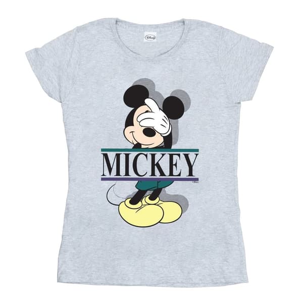 Disney Womens/Ladies Mickey Mouse Letters Cotton T-Shirt