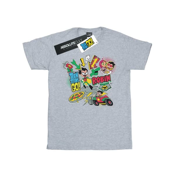 DC Comics Pojkar - Teen Titans Go Robin Montage T-shirt