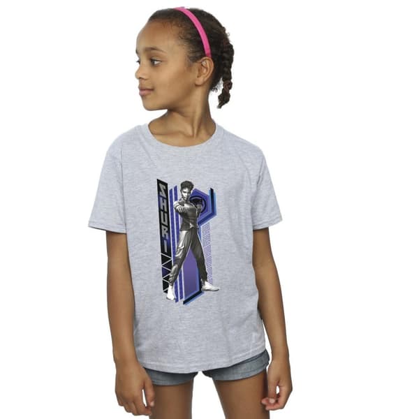 Marvel Black Panther Wakanda Forever Shuri Pose bomulls-T-shirt för flickor