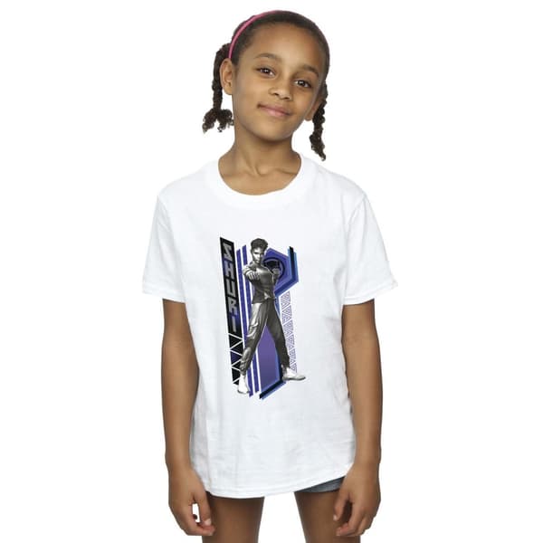 Marvel Black Panther Wakanda Forever Shuri Pose bomulls-T-shirt för flickor