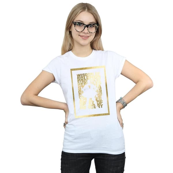 DC Comics Womens/Ladies Shazam Gold Text Cotton T-Shirt