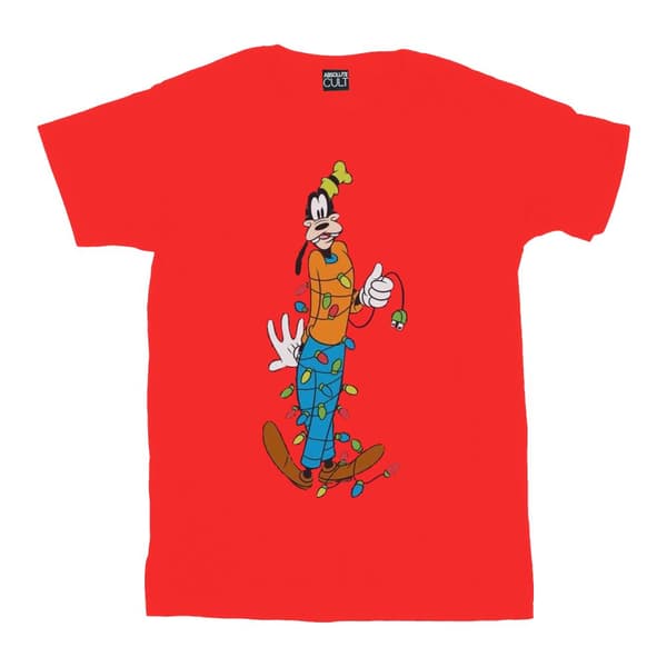 Disney T-shirt med Goofy-julljus för herrar