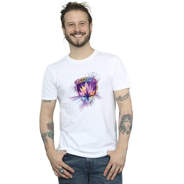 Marvel Mens Guardians Of The Galaxy Abstract Star Lord T-Shirt