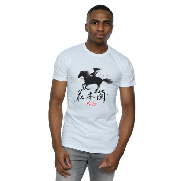 Disney T-shirt med vindsilhuett från Mulan-filmen för herrar