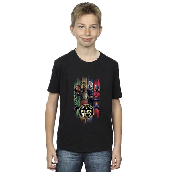 DC Comics Black Adam JSA Gold Badge - T-shirt för pojkar