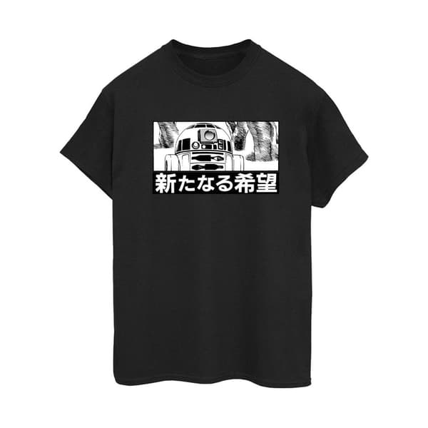 Star Wars Womens/Ladies R2D2 Japanese Cotton Boyfriend T-Shirt