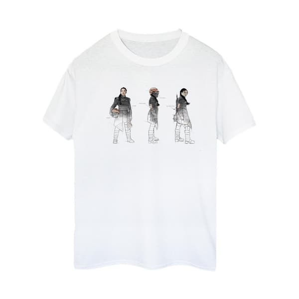 Star Wars Womens/Ladies The Book Of Boba Fett Fennec Painted Concept Cotton Boyfriend T-Shirt