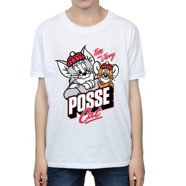 Tom And Jerry Pojkar Posse katt t-shirt