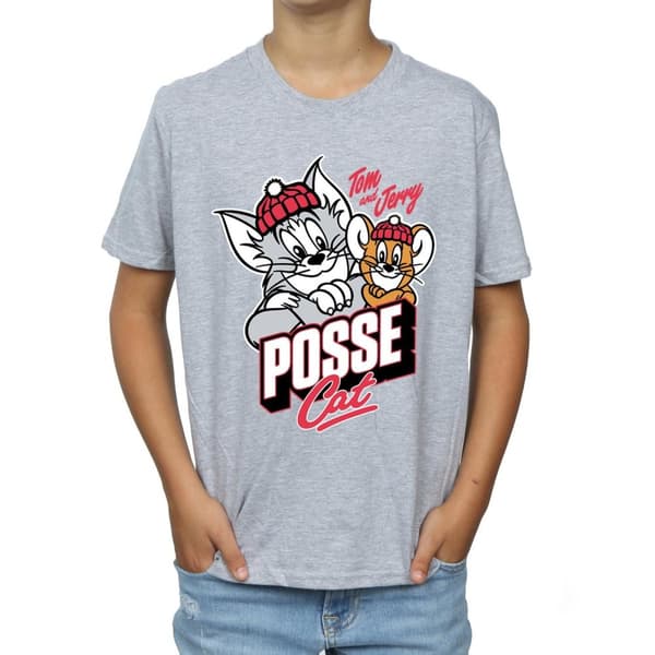 Tom And Jerry Pojkar Posse katt t-shirt