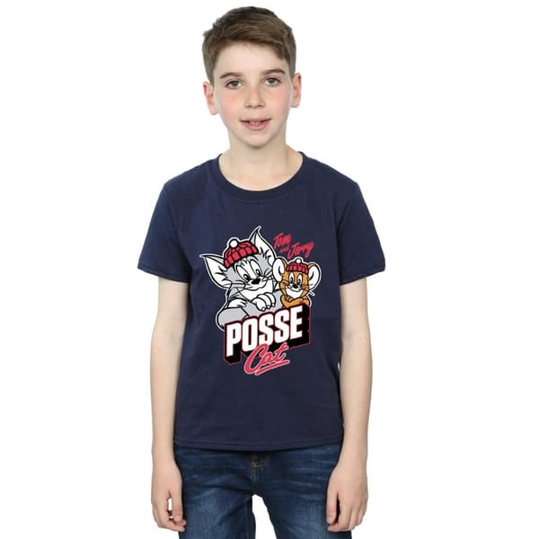 Tom And Jerry Pojkar Posse katt t-shirt