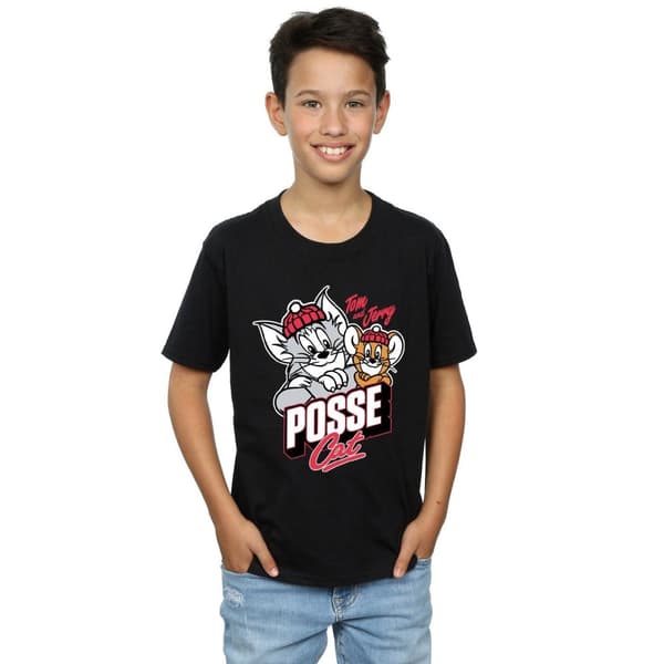 Tom And Jerry Pojkar Posse katt t-shirt
