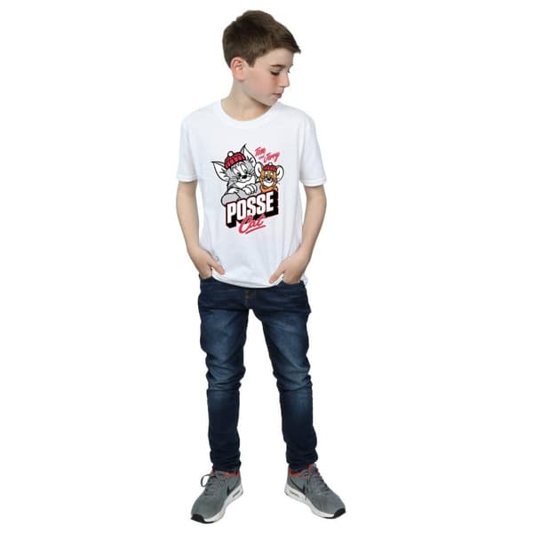 Tom And Jerry Pojkar Posse katt t-shirt