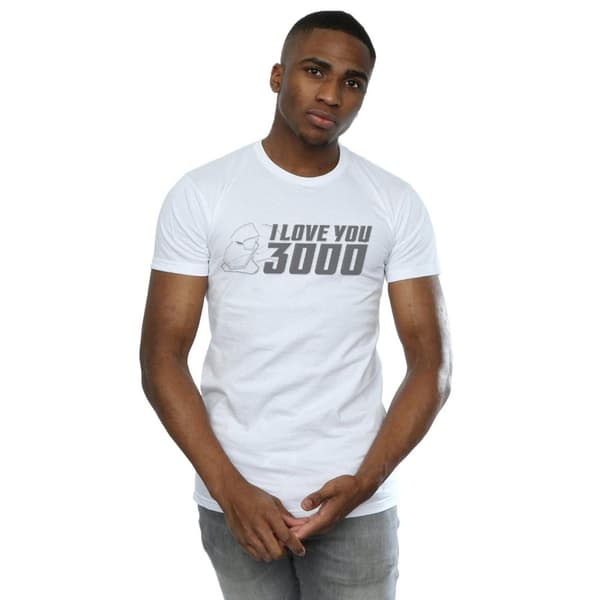 Marvel Mens Avengers Endgame I Love You 3000 hjälm t-shirt