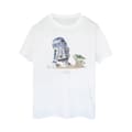 Pikkukuva 1 / 3: Star Wars Womens/Ladies The Mandalorian R2D2 And Grogu Cotton Boyfriend T-Shirt
