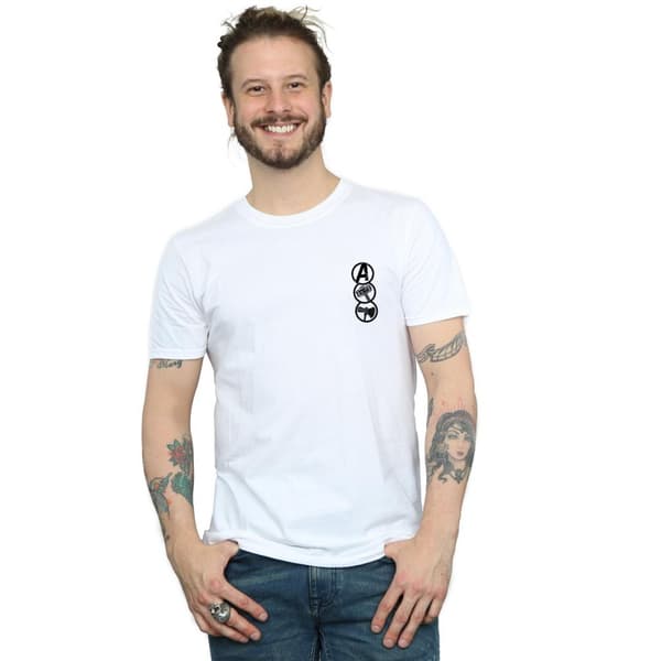 Marvel Mens Thor Love And Thunder - T-shirt med ikoner