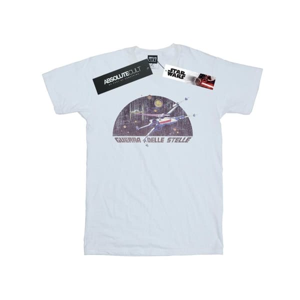 Star Wars Girls Italian Title X-Wing Cotton T-Shirt White 12-13 Years