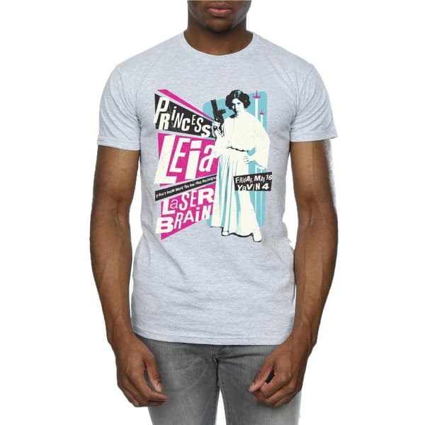 Star Wars Prinsessan Leia Rock Poster T-shirt för herrar