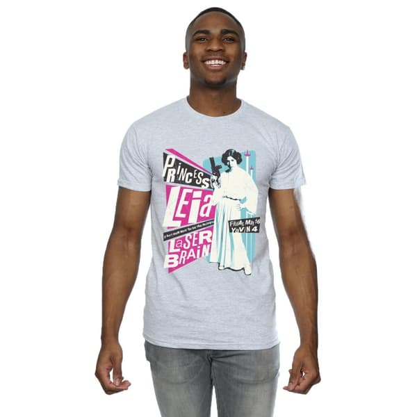 Star Wars Prinsessan Leia Rock Poster T-shirt för herrar