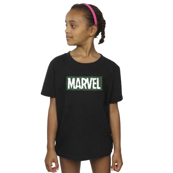 Marvel Girls Holly Logo Cotton T-Shirt