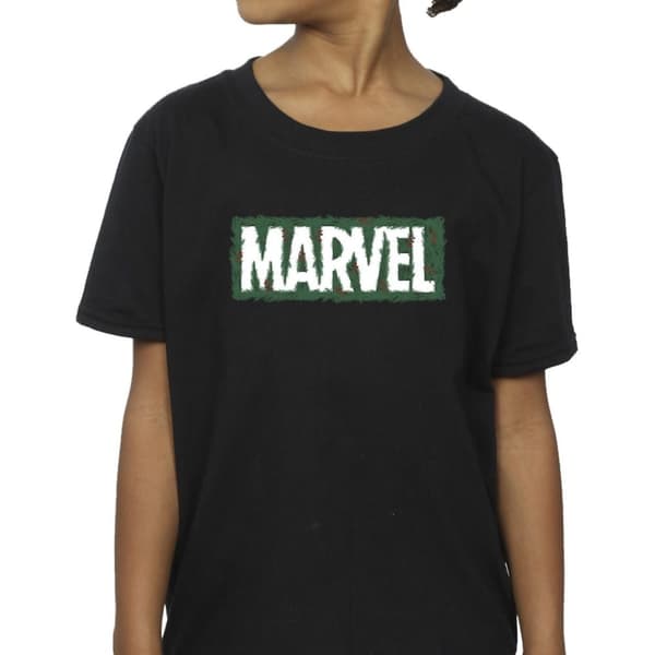 Marvel Girls Holly Logo Cotton T-Shirt