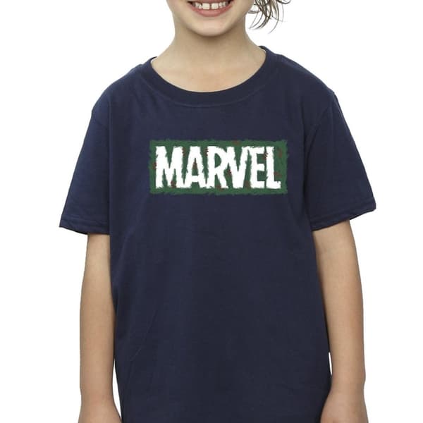 Marvel Girls Holly Logo Cotton T-Shirt
