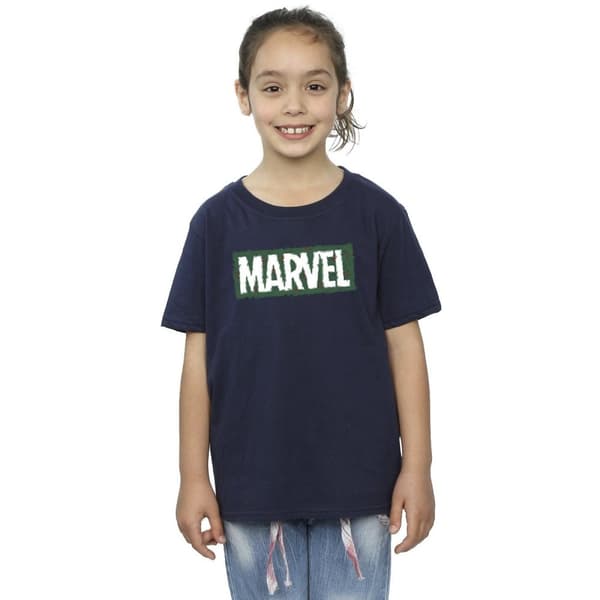 Marvel Girls Holly Logo Cotton T-Shirt