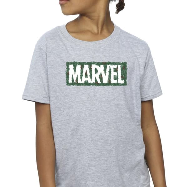 Marvel Girls Holly Logo Cotton T-Shirt