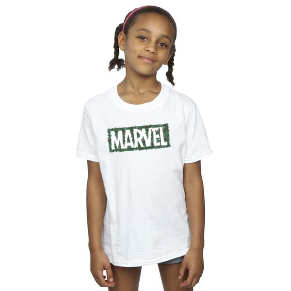 Marvel Girls Holly Logo Cotton T-Shirt