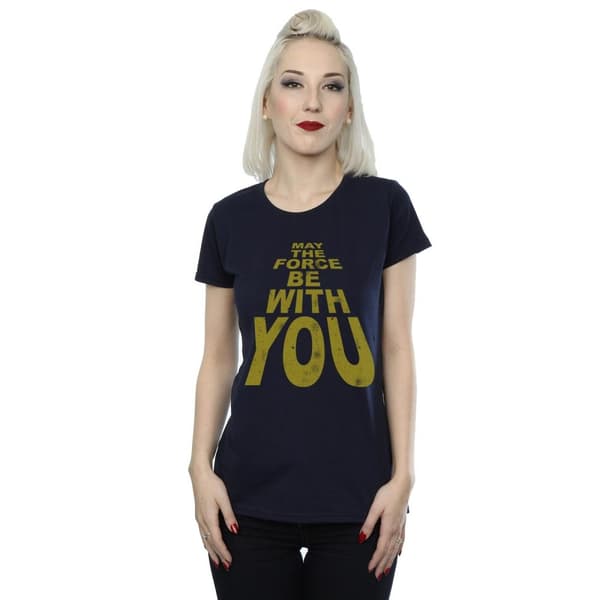 Star Wars Womens/Ladies May The Force Be With You Cotton T-Shirt