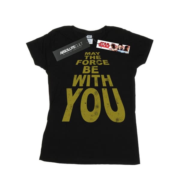 Star Wars Womens/Ladies May The Force Be With You Cotton T-Shirt