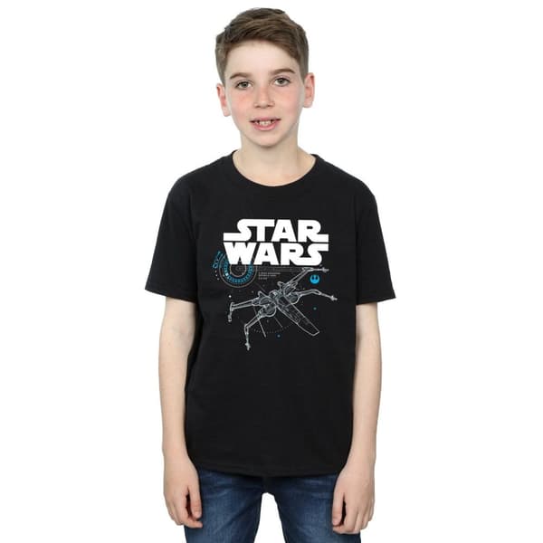 Star Wars Pojkar Den sista jedin X-Wing T-shirt