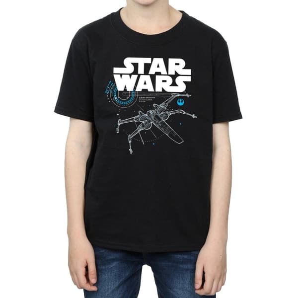 Star Wars Pojkar Den sista jedin X-Wing T-shirt