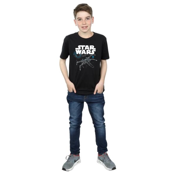 Star Wars Pojkar Den sista jedin X-Wing T-shirt