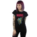 Miniatyrbilde 2 av 3: Marvel Womens/Ladies Avengers Pop Group Cotton T-Shirt