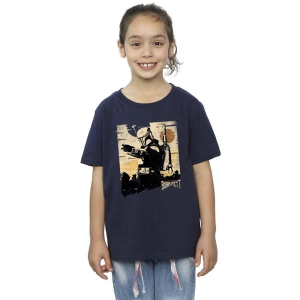 Star Wars Girls The Book Of Boba Fett Points Cotton T-Shirt