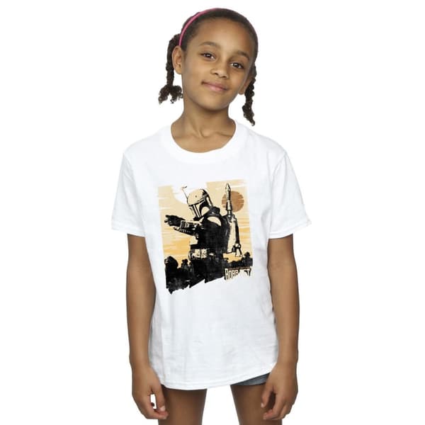 Star Wars Girls The Book Of Boba Fett Points Cotton T-Shirt