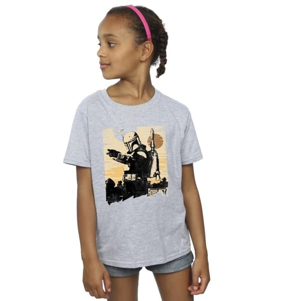 Star Wars Girls The Book Of Boba Fett Points Cotton T-Shirt