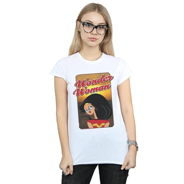 DC Comics Womens/Ladies Wonder Woman Sunset Cotton T-Shirt