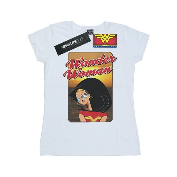 DC Comics Womens/Ladies Wonder Woman Sunset Cotton T-Shirt