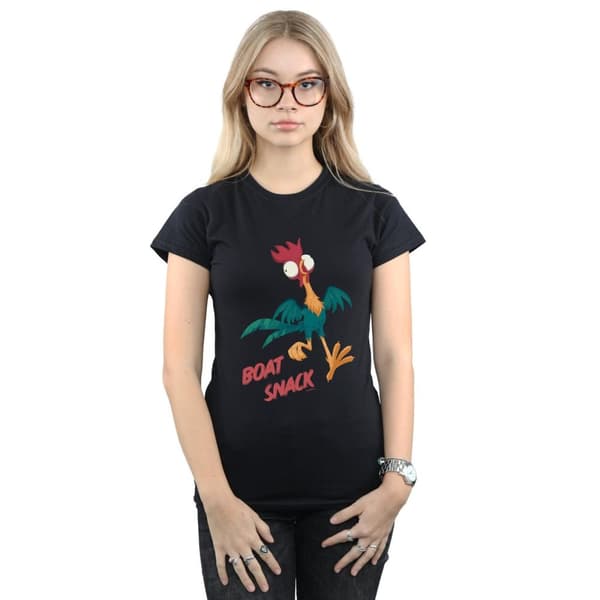 Disney Womens/Ladies Moana Boat Snack Cotton T-Shirt
