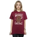 Miniatyrbillede 2 af 3: Star Wars Womens/Ladies Wookiee Little Christmas Cotton Boyfriend T-Shirt
