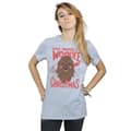 Miniatyrbillede 2 af 3: Star Wars Womens/Ladies Wookiee Little Christmas Cotton Boyfriend T-Shirt