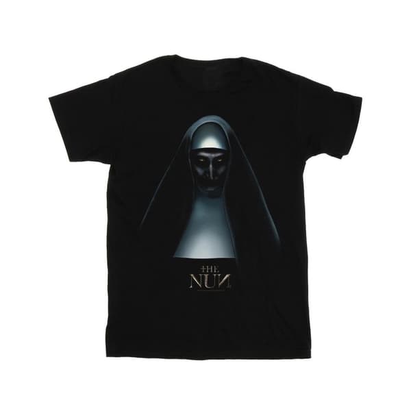 The Nun Womens/Ladies Movie Poster Cotton Boyfriend T-Shirt Black 3XL