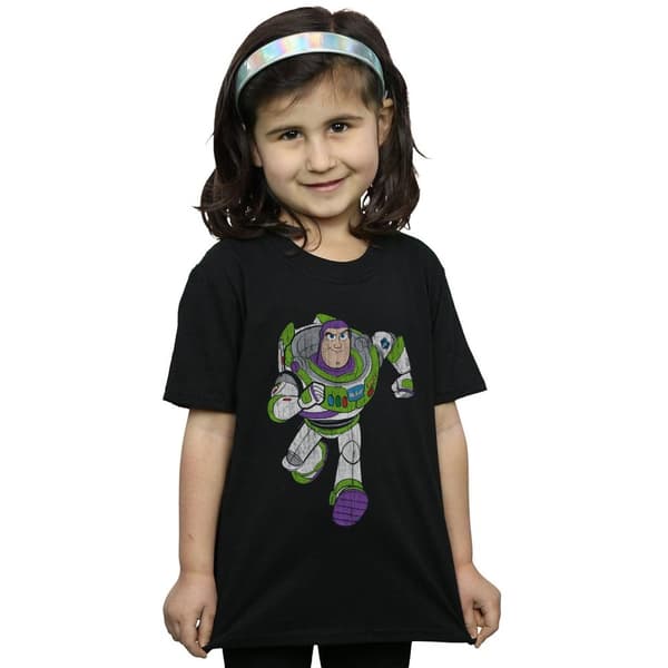 Disney Girls Toy Story 4 Classic Buzz Lightyear Cotton T-Shirt