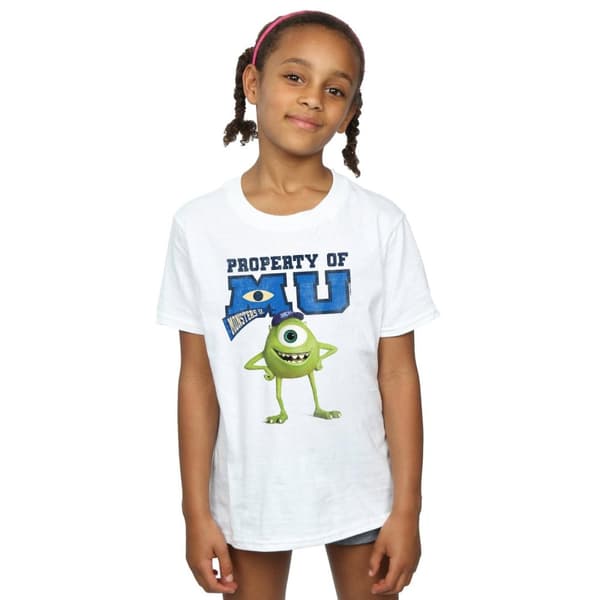 Disney T-shirt i bomull för flickor - Monsters University Property Of MU Mike
